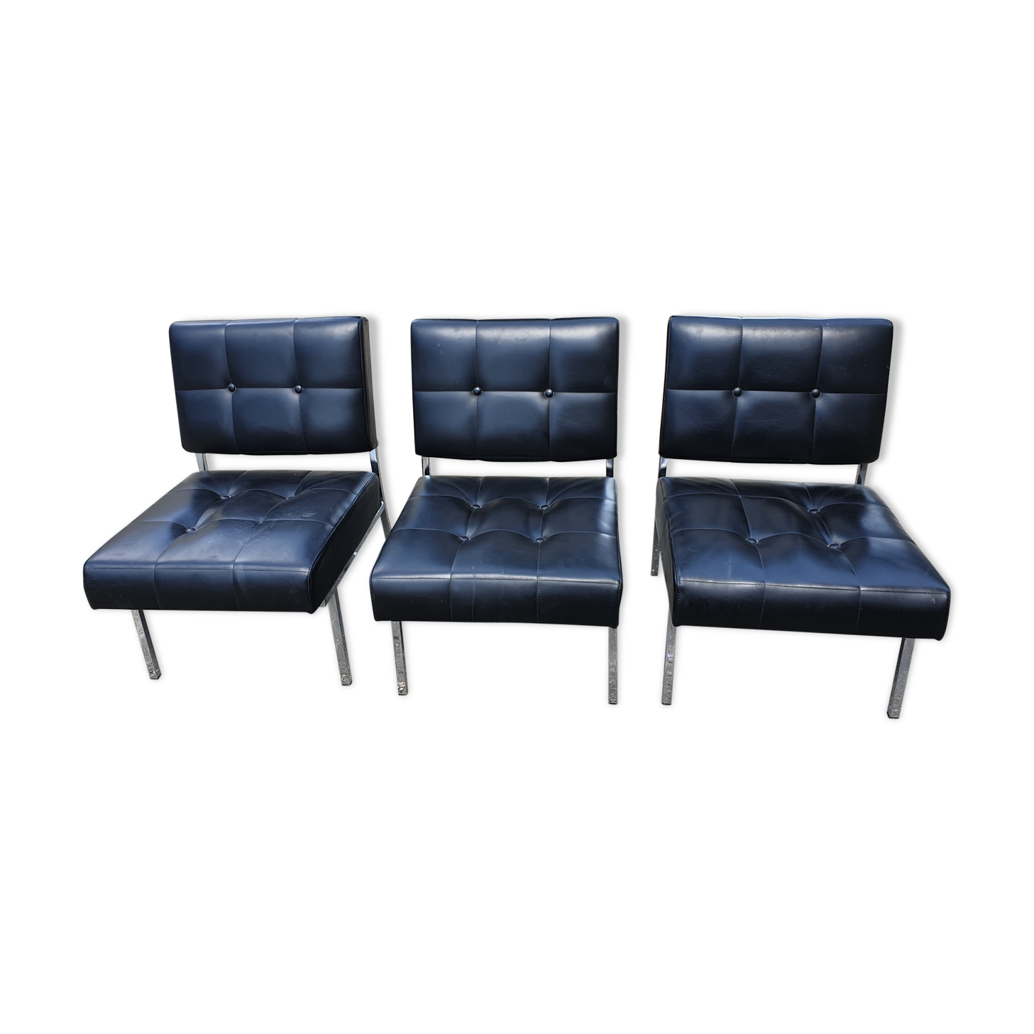 Armchairs 'capiton' black