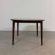 Table à manger ronde du milieu du siècle en palissandre Henry Rosengren Hansen, Danemark, années 1960