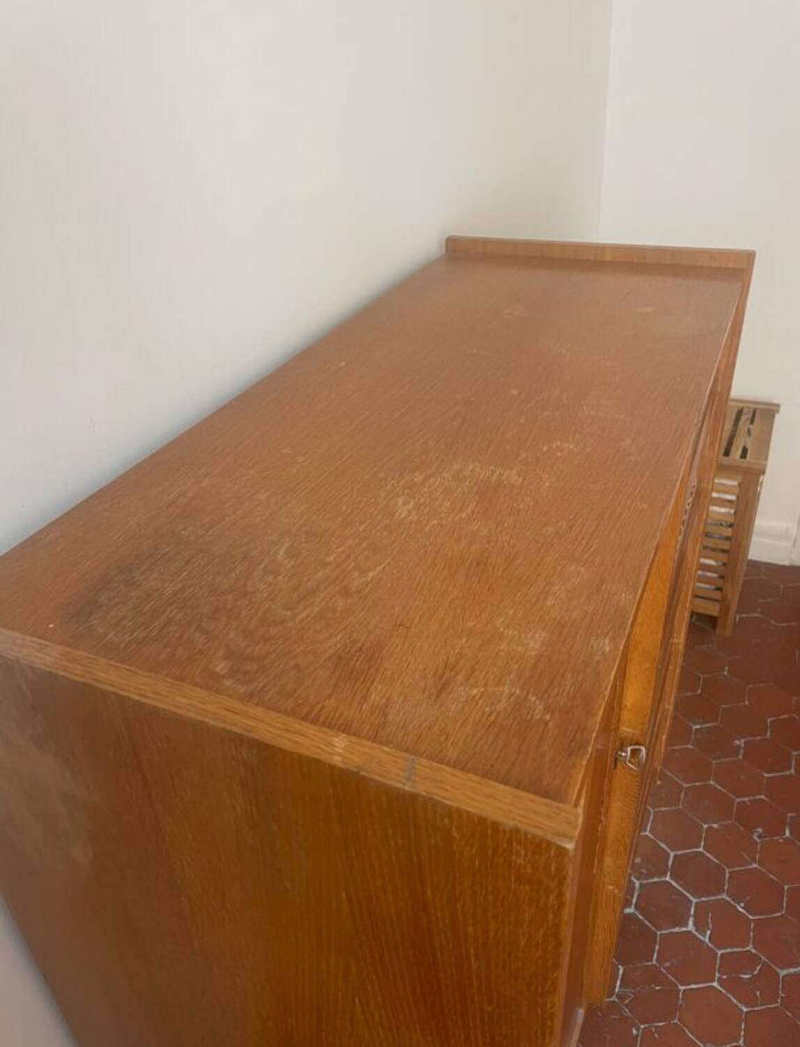 Small wicker cupboard