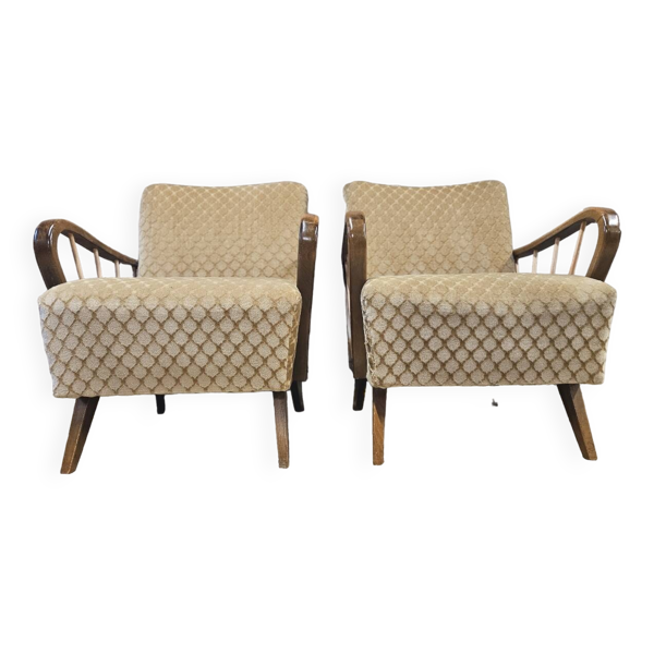 Paire de fauteuil année 1950 vintage