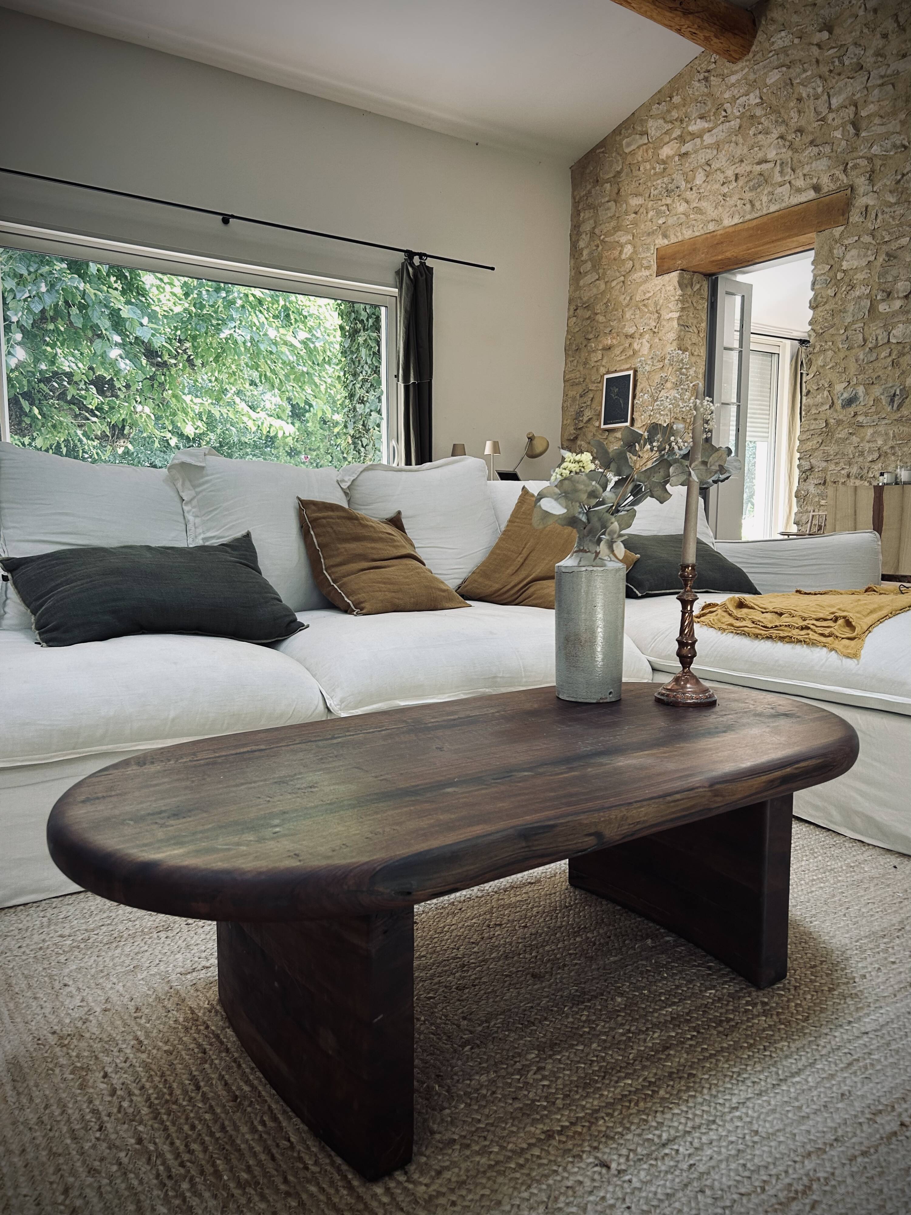Table basse noyer