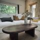 Table basse noyer