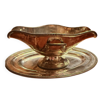 Vintage silver-plated sauce boat