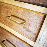 Vintage compass feet chest of drawers