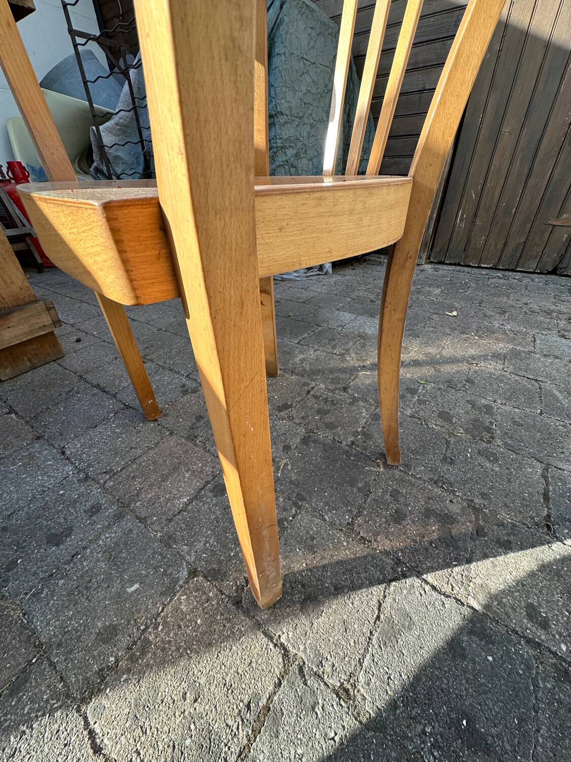 4 chaises Bauhaus, Art déco viennoises en hêtre