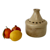 Handmade sandstone soliflore flower vase from the 70s