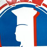 Old enamelled plate tourist restaurant