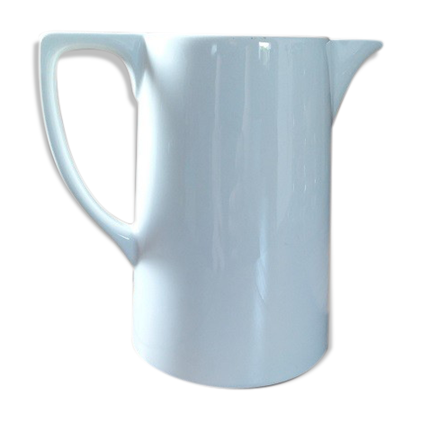 Porcelain pitcher White Dishes Old BT51