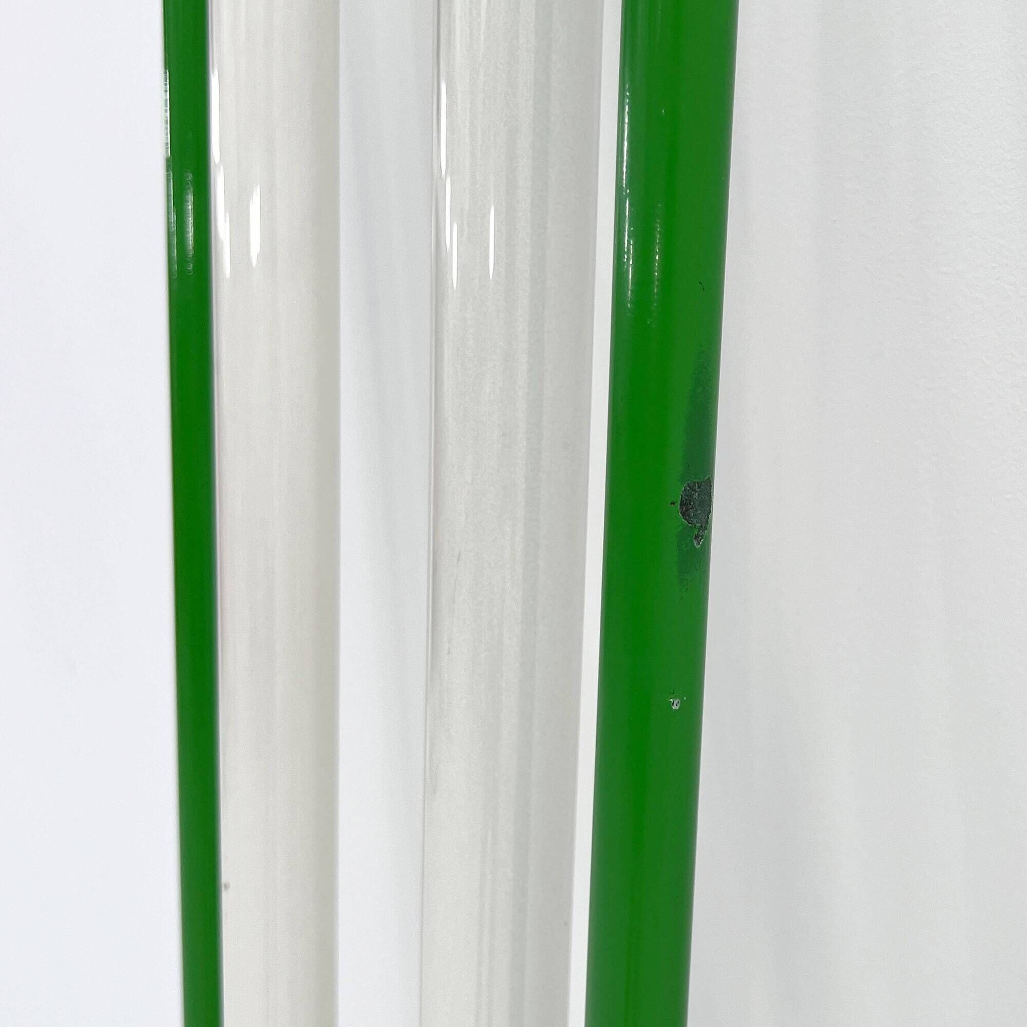 Green floor lamp by Gian N. Gigante for Zerbetto, 1980