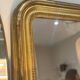 Miroir ancien Louis Philippe doré feuille d’or - 185 x 104 cm