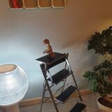 Folding stepladder chair italian design 1970