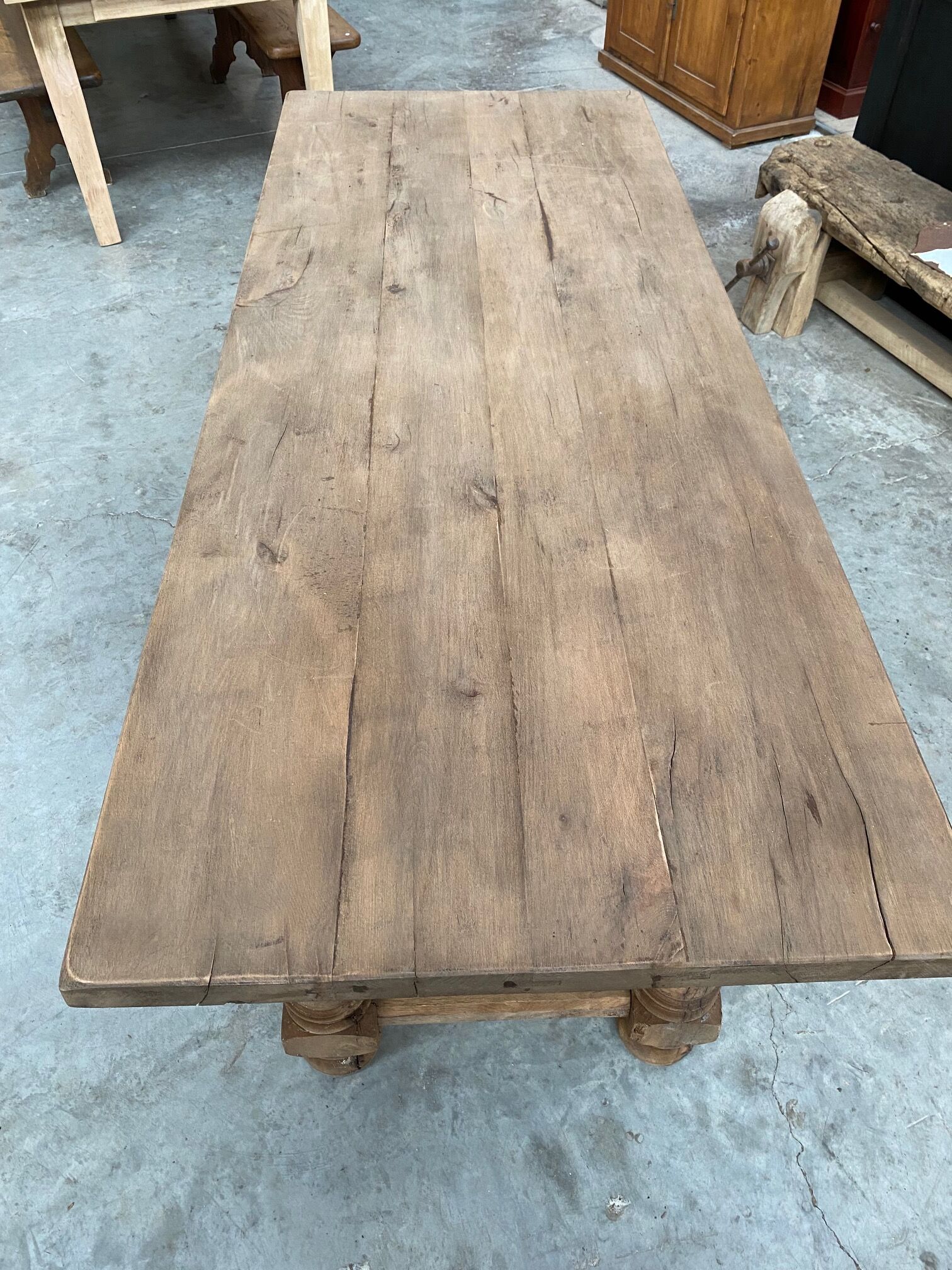 Oak farmhouse table
