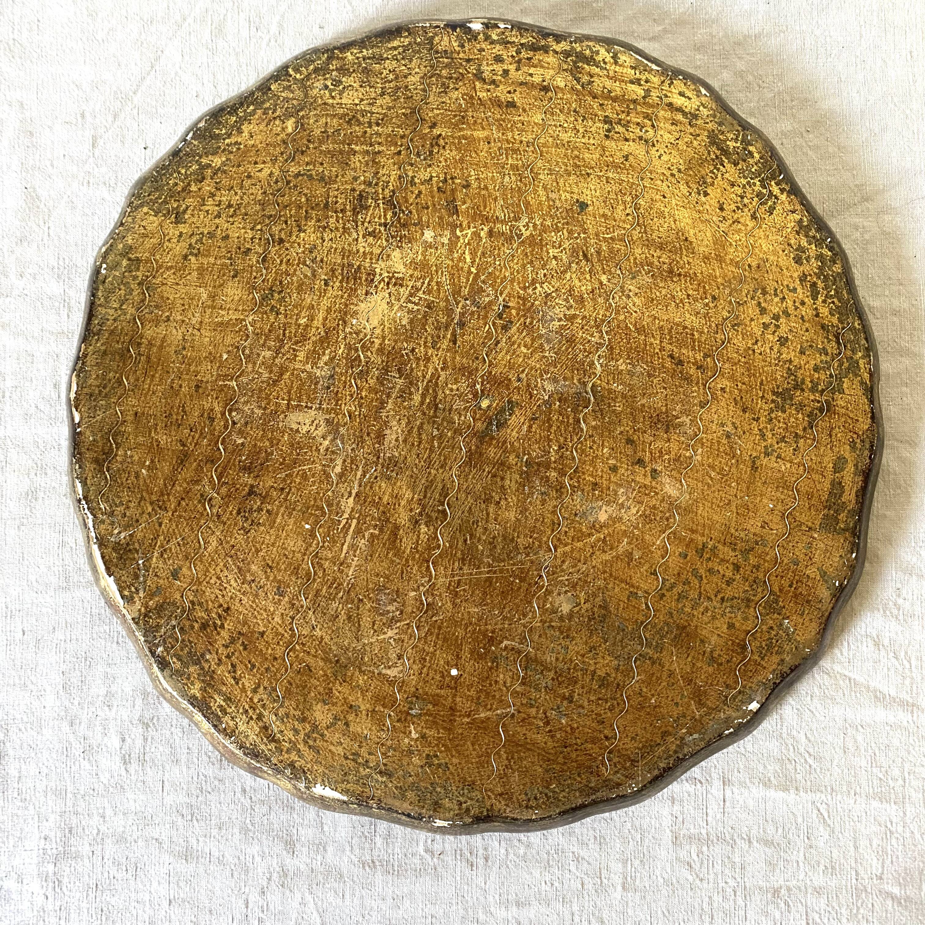 Florentine round tray Italy