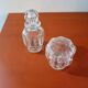 Ensemble de deux flacons ou pots en cristal Baccarat
