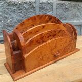 Mail holder in thuja, Art Deco style