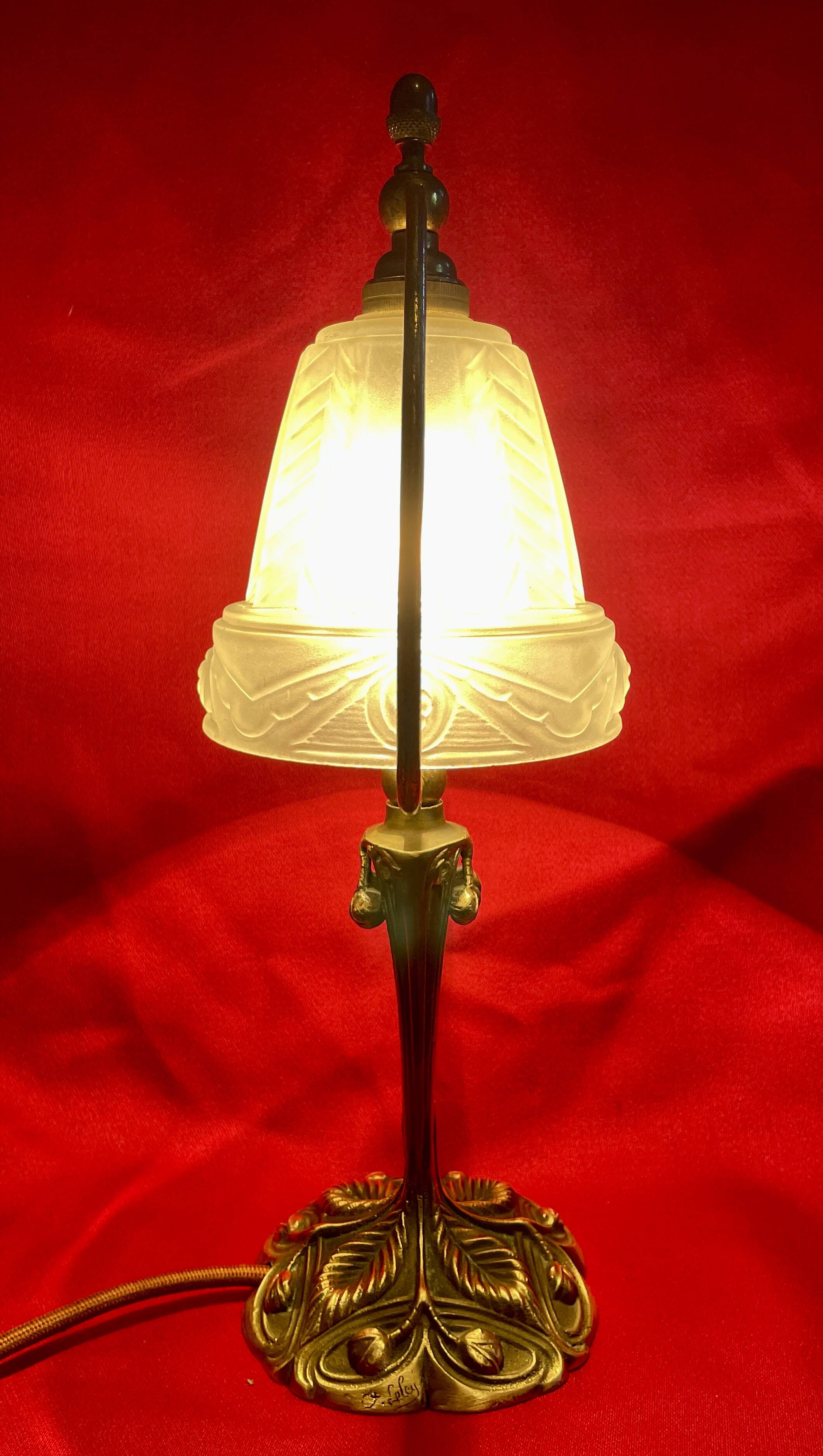 Art Deco Lamp "G. Leleu" 1930
