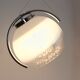 Chrome and frosted glass suspensions by AV Mazzega