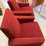 Vintage red armchairs
