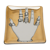 Empty pocket "ringed hand" in fornasetti porcelain