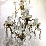 Cage Chandelier 6 Lights Bronze And Crystal
