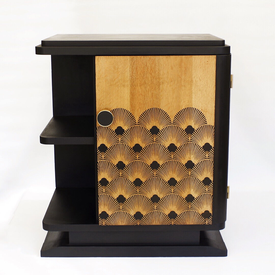 Pair of art deco nightstands