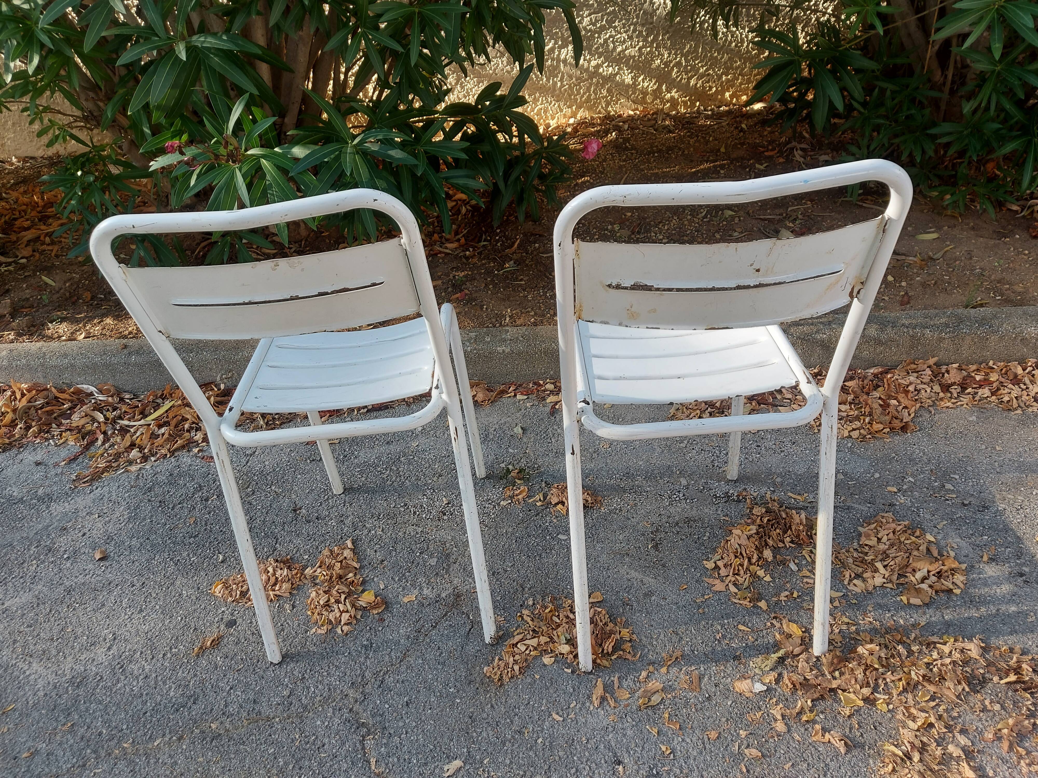 2 Chairs Tolix Garden Chairs