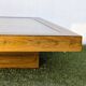 Table Basse Roméo Rega, écailles de pin, vintage 1970 Design