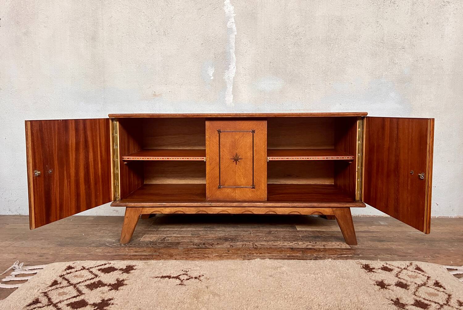 Vintage Scandinavian TV cabinet sideboard
