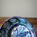 Set of 2 small vintage bowls, hand-painted crafts, plant motif