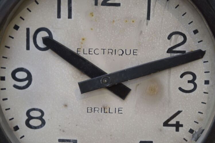Horloge industrielle électrique brillé 1950