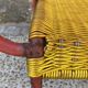 Garden armchair in scoubidou
