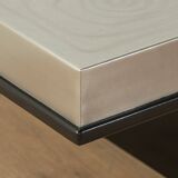 Table basse en métal des années 80 par Heinz Lilienthal