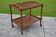 Wooden dessert table, glass top