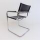 Matteo grassi mg5 set of 2 leather cantilever chairs