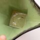 Vintage green ceramic vase with a square base - Belgium 704