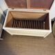 Vintage white patinated wooden chest