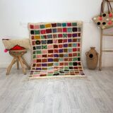 Handcrafted Moroccan Berber carpet 153 x 112 CM