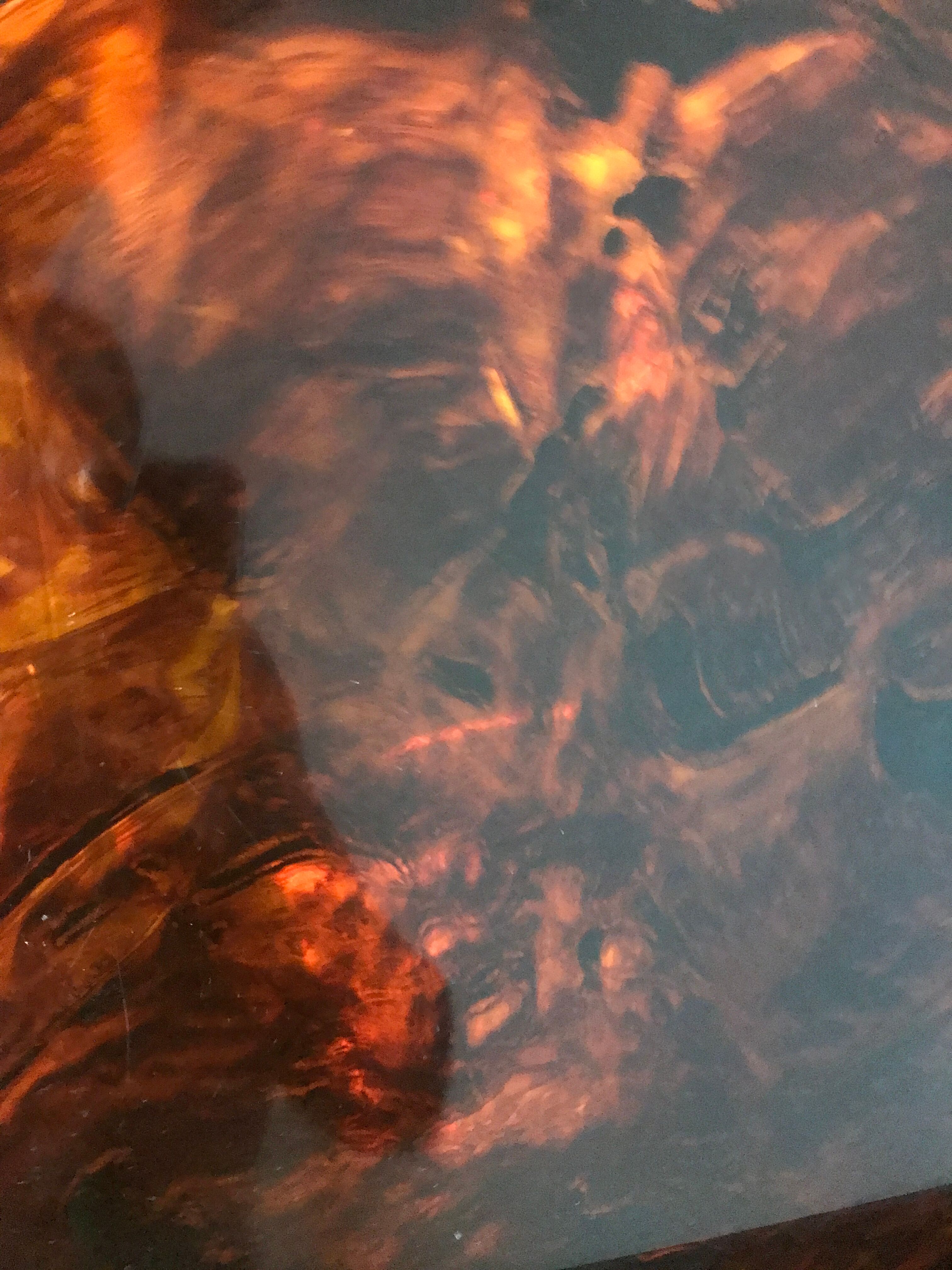 Tray in lucite tortoiseshell way circa 1970