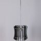 Vintage 1960s chandelier in metal and smoked glass by Veca design