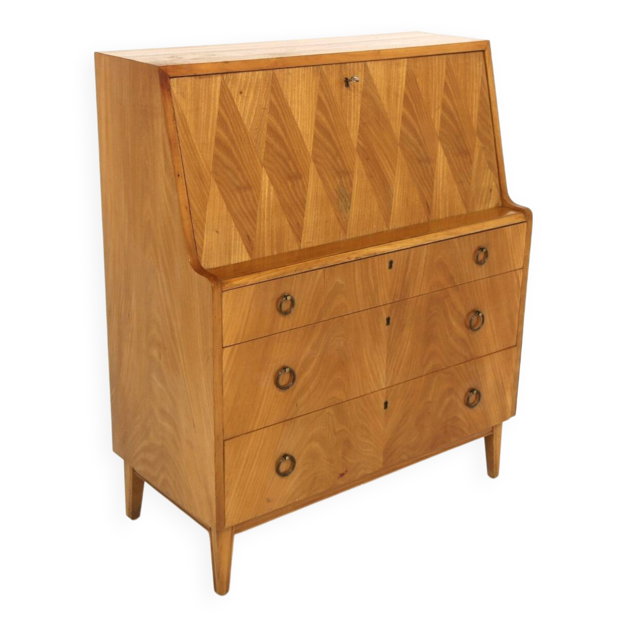 Scandinavian elm secretary, Swedish modern, Sweden, 1940