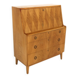 Secrétaire scandinave en orme, Swedish modern, Suède, 1940