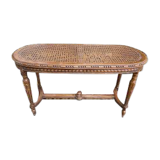 Canework piano bench