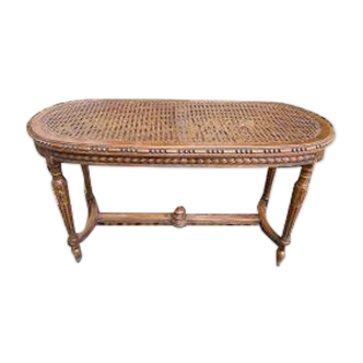 Canework piano bench