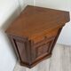 French vintage corner cabinet in solid wood by Ernest Ménard.