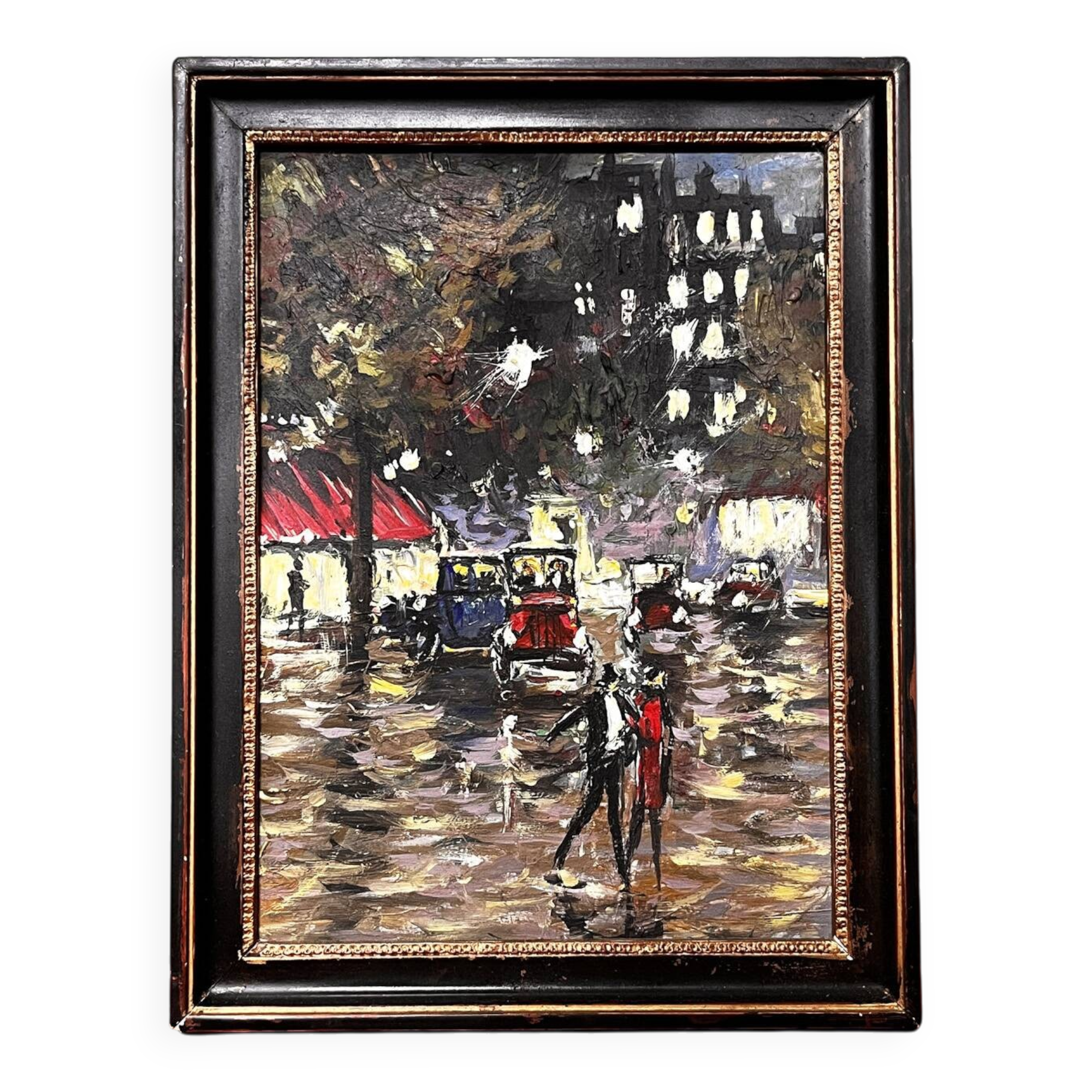 1950s painting "Paris at Night"