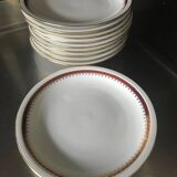 Set of 10 Berry High Porcelain dessert plates