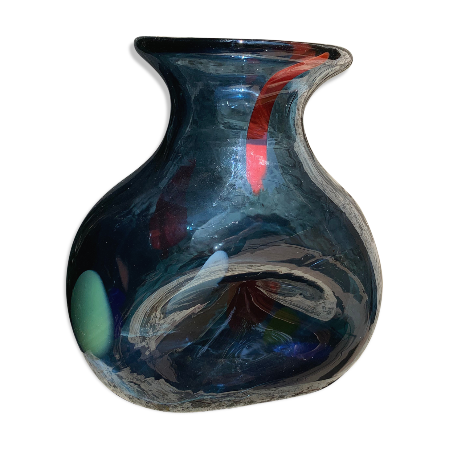 Murano style glass vase