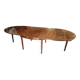 Large extendable oval table up to 3 metres, walnut.