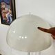 Lampe vintage blanche pied tulipe par Knud Christensen