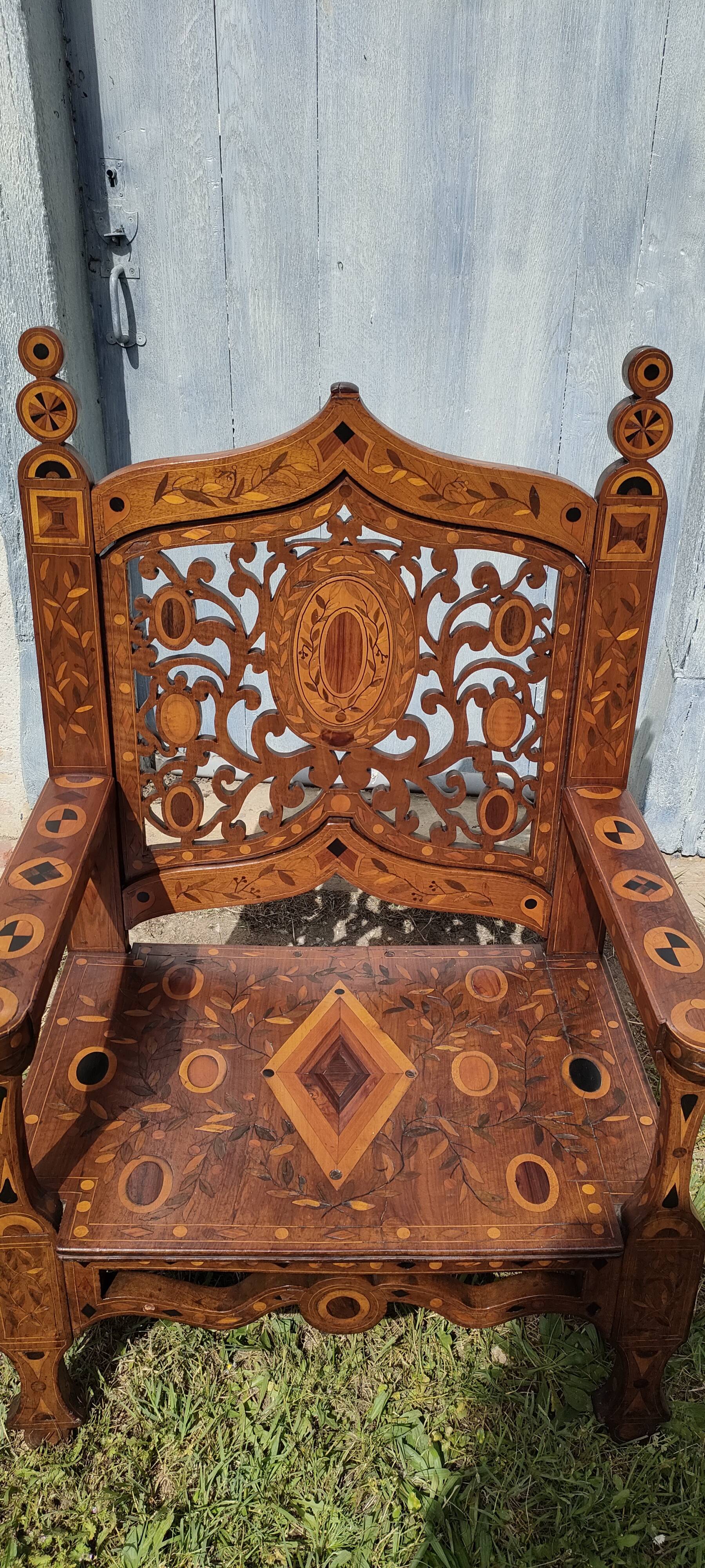 Anglo-Indian Armchair - 19th Century
